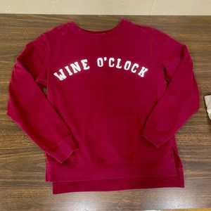 Wine-O-Clock Pullover Sweatshirt